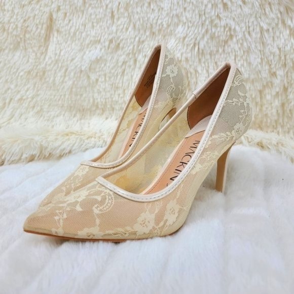 Mack J Stiletto Pumps Floral Lace 3.25" Heels Sizes Varies - Picture 5 of 7